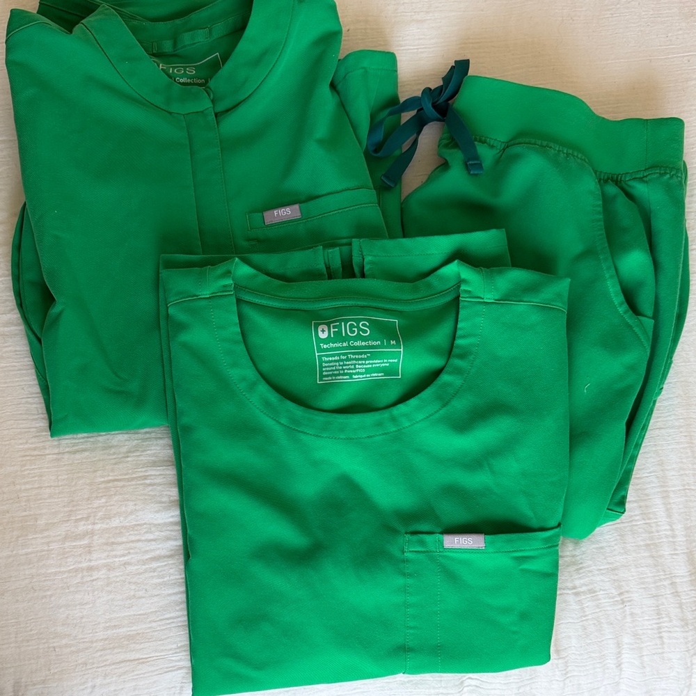 Figs Green Women's Set